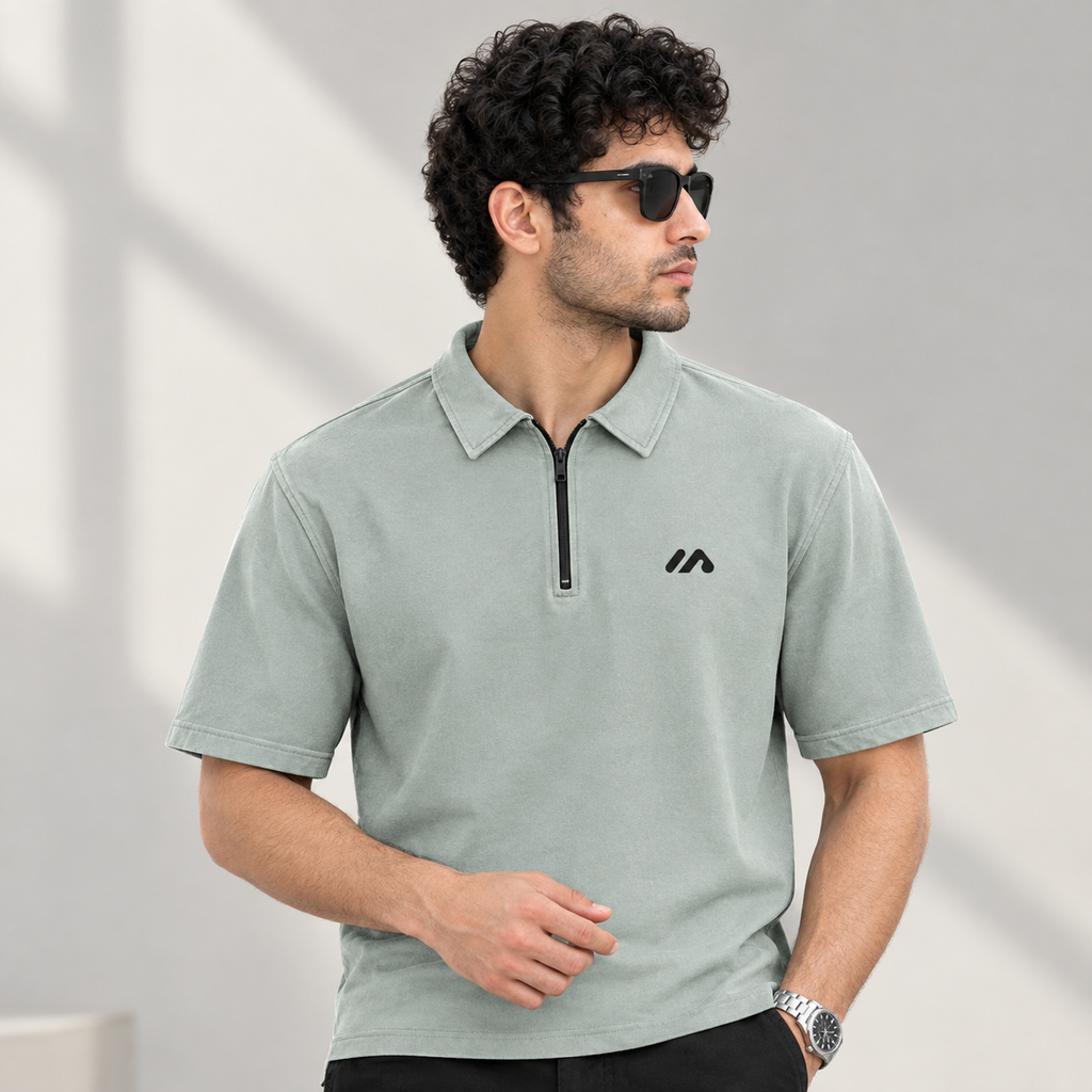 Signature Zip Polo